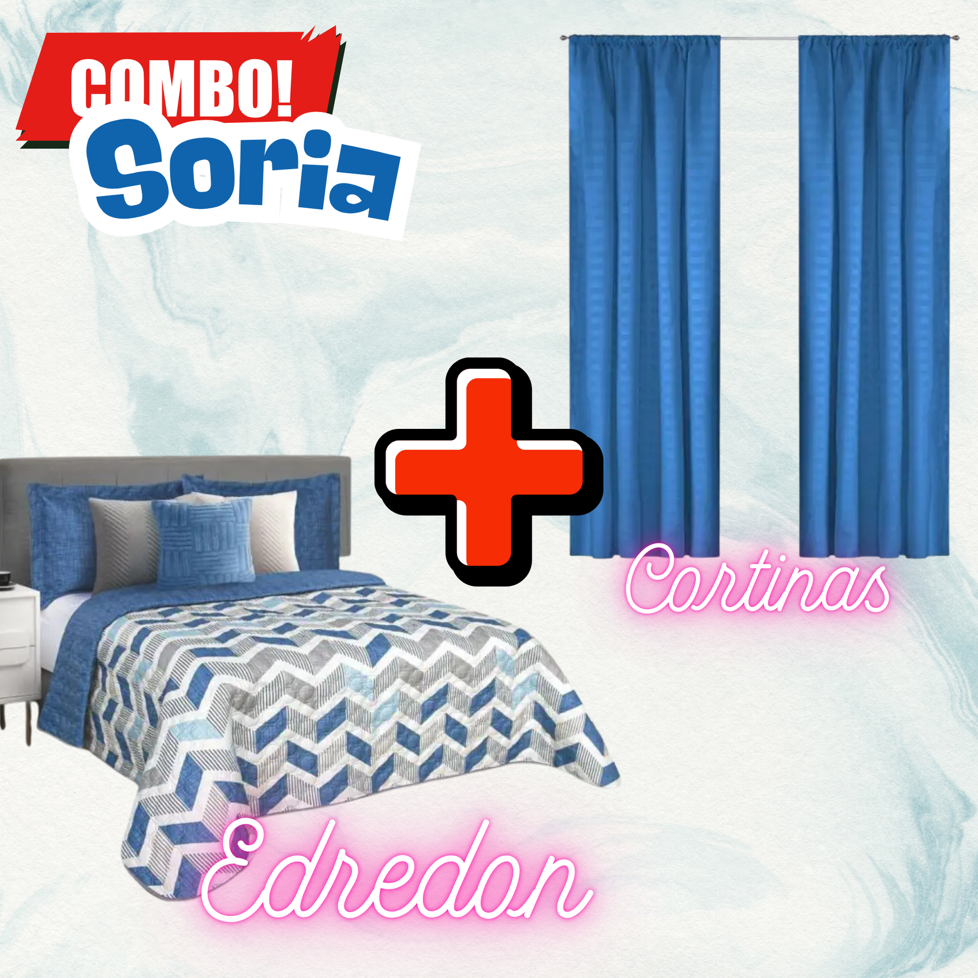 Edredón Ultrasónico Soria con Cortinas