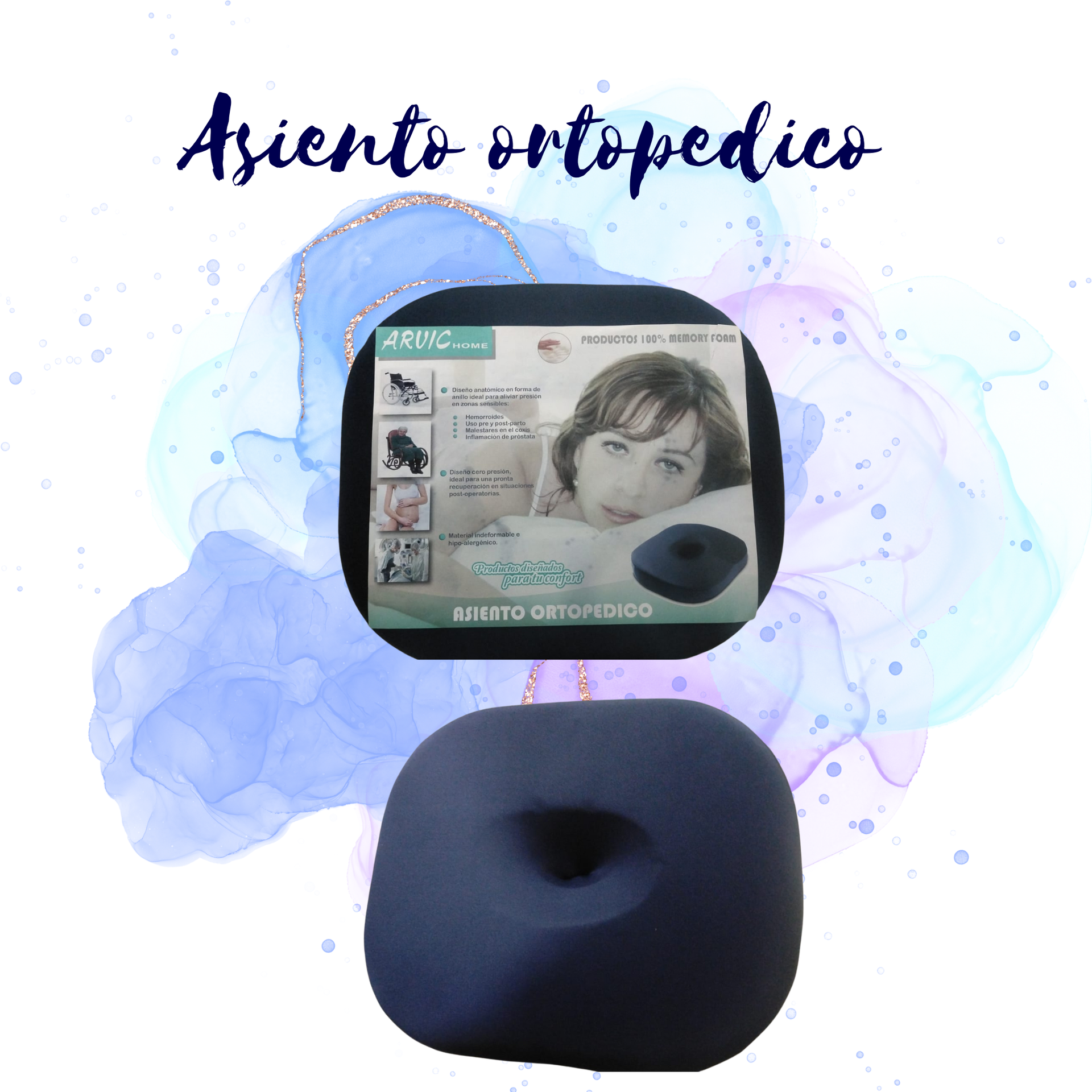 Asiento Ortopedico Memory Foam