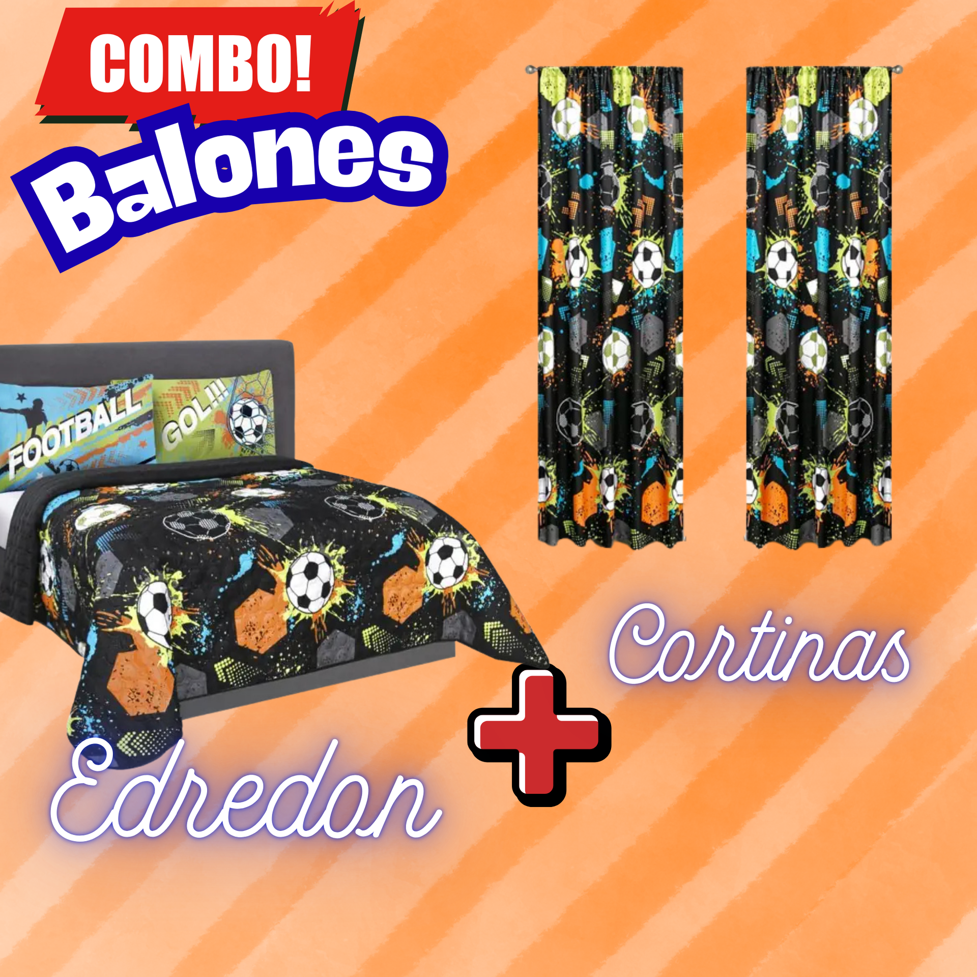 Edredón Ultrasónico Balones  con Cortinas