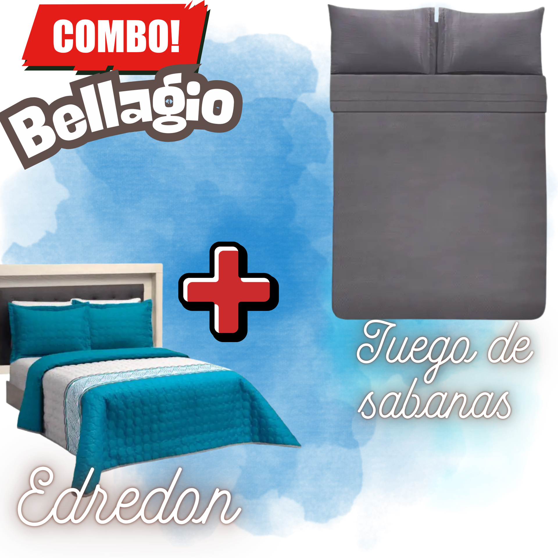 Edredón Ultrasónico Bellagio  con Sabanas.