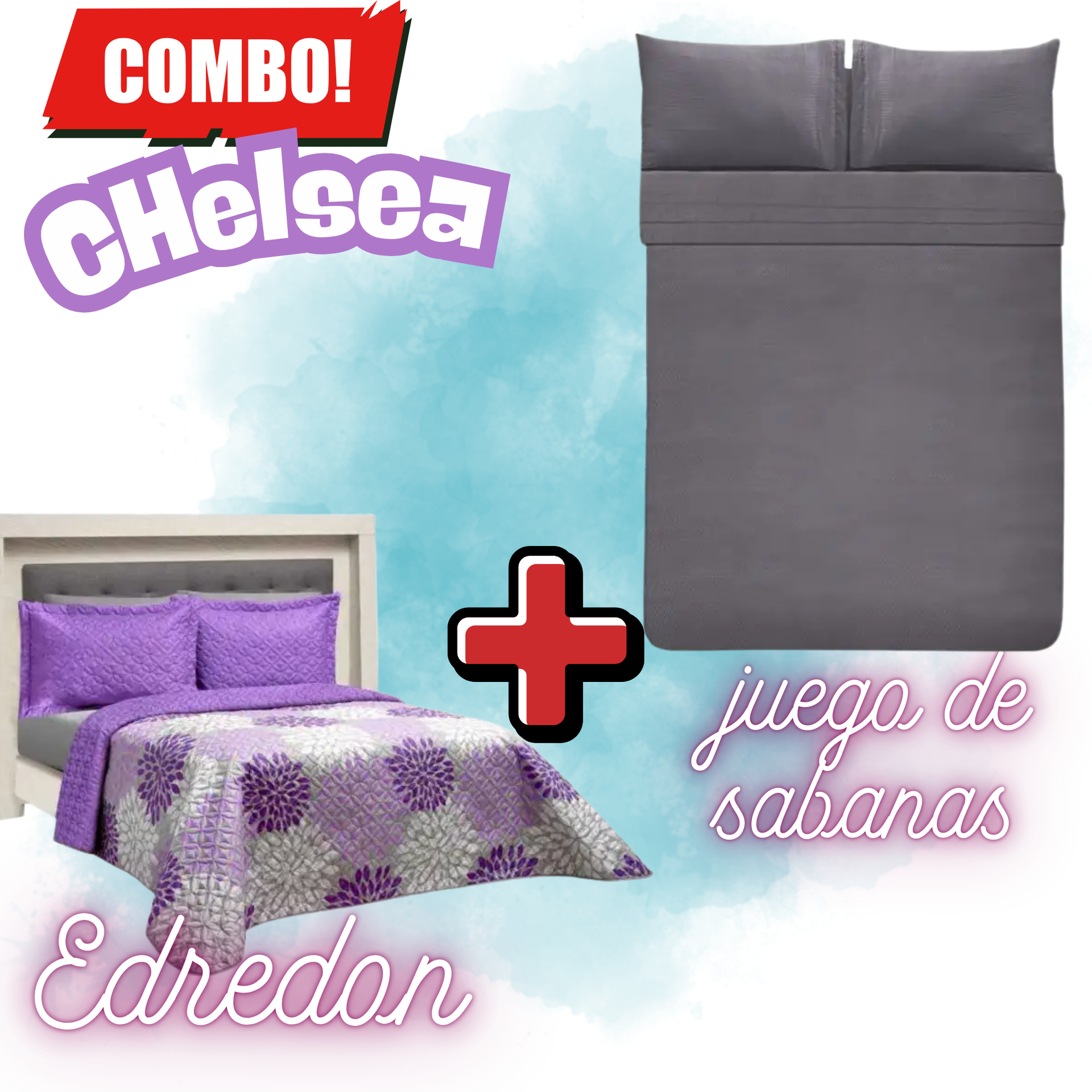 Edredón Ultrasónico Chelsea con sabanas