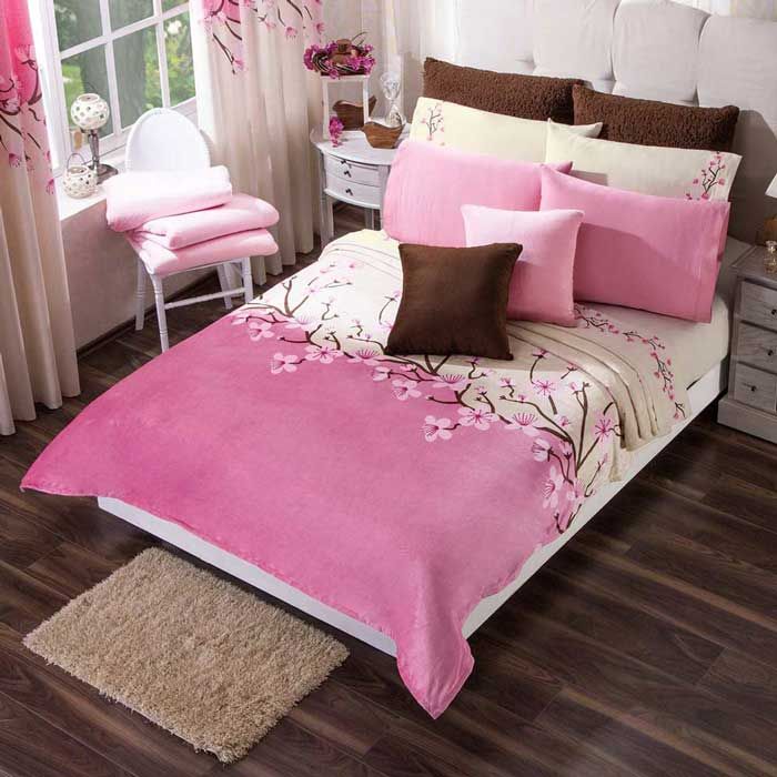 Cobertor Ultra Suave Ligero Flor de Cerezo