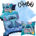 Colcha con Fundas Stitch + Cojin Stitch Aloha