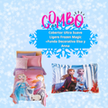 Cobertor Ultra Suave Ligero Frozen Magic +Funda Decorativa Elsa y Anna