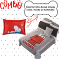 Cobertor Ultra Suave Snoppy Clasic +Funda De Almohada