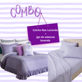 Combo Colcha Neo Lavanda  + 1 Juego De Sabanas Escencial Lavanda