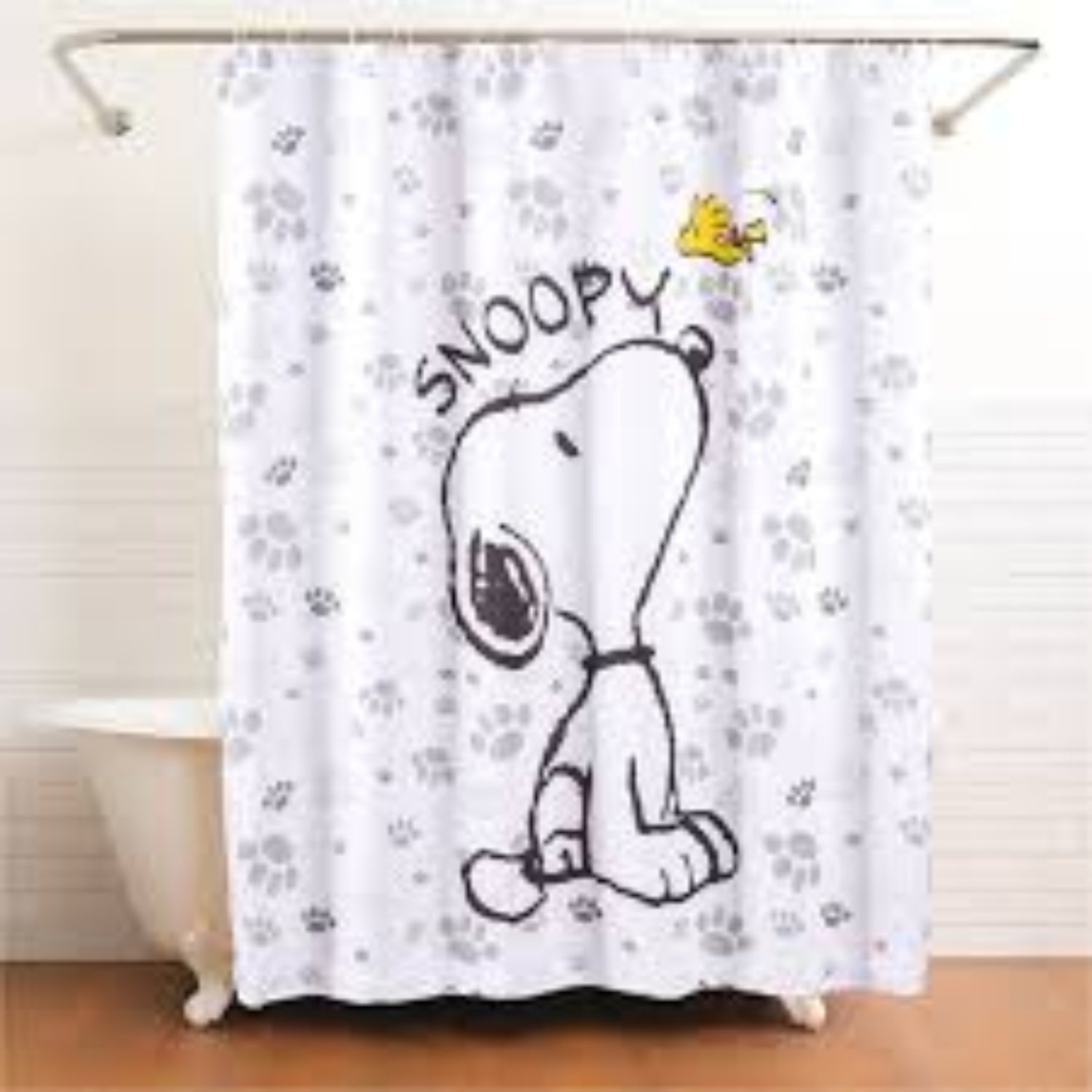 Cortina de Baño Impermeable Snoppy