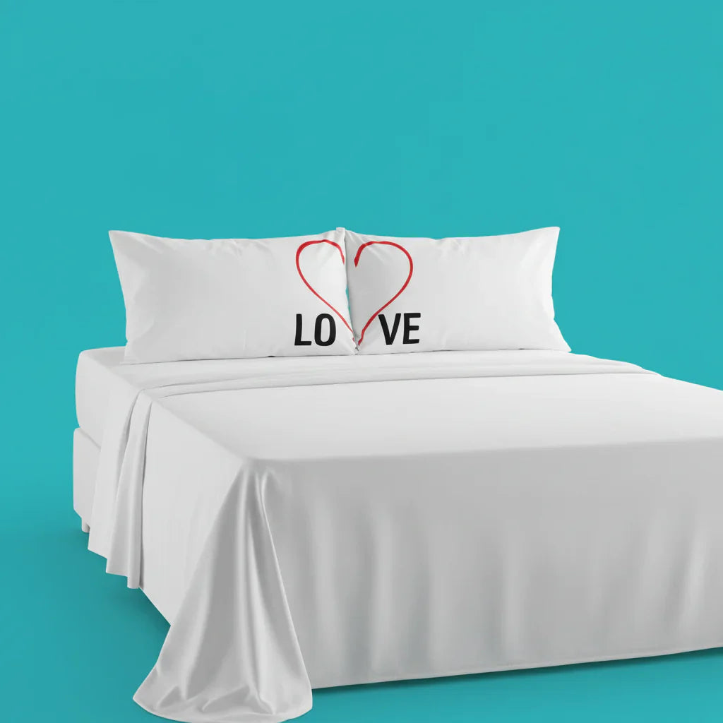 Sabana Love Corazón Blanca Matrimonial