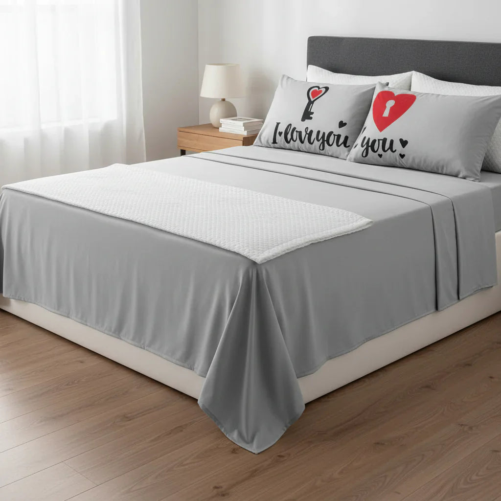 Sabana I love you Gris Matrimonial