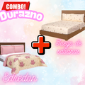 Edredón Ultrasónico Durazno  con Sabanas