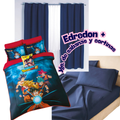 Edredón Neo Dragon Ball Super con Fundas +Sabanas y Cortinas