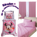 Edredón Neo Minnie Love + Sabanas y Cortinas