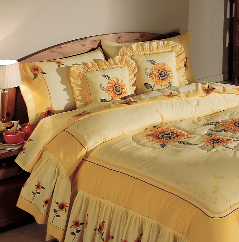 Edrecolcha Con Cojines Girasoles