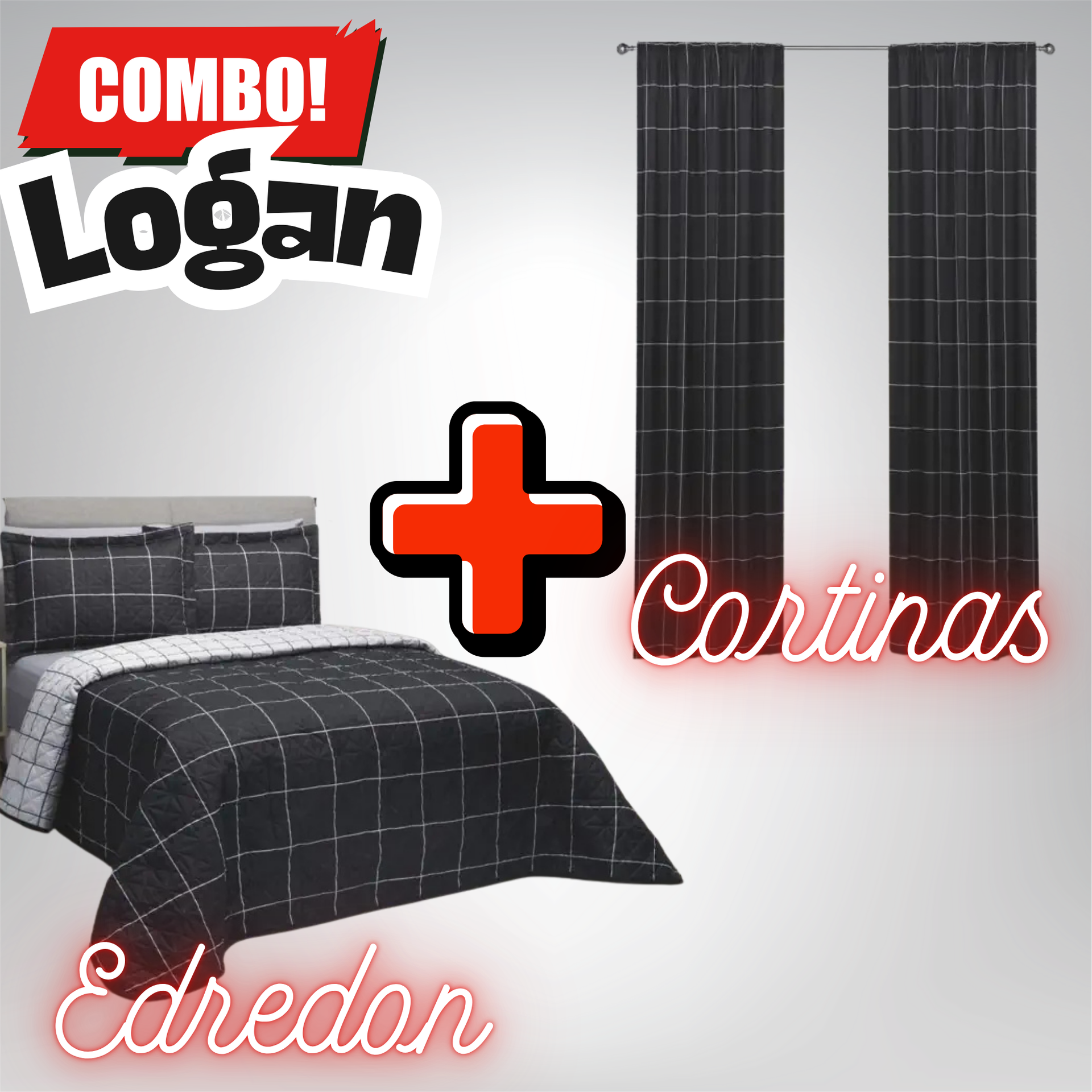 Edredón Ultrasónico Logan con Cortinas