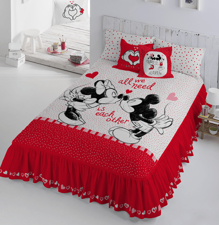 Edrecolcha con Cojines Minnies Love
