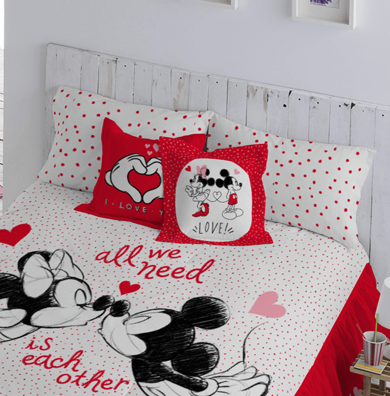 Edrecolcha con Cojines Minnies Love