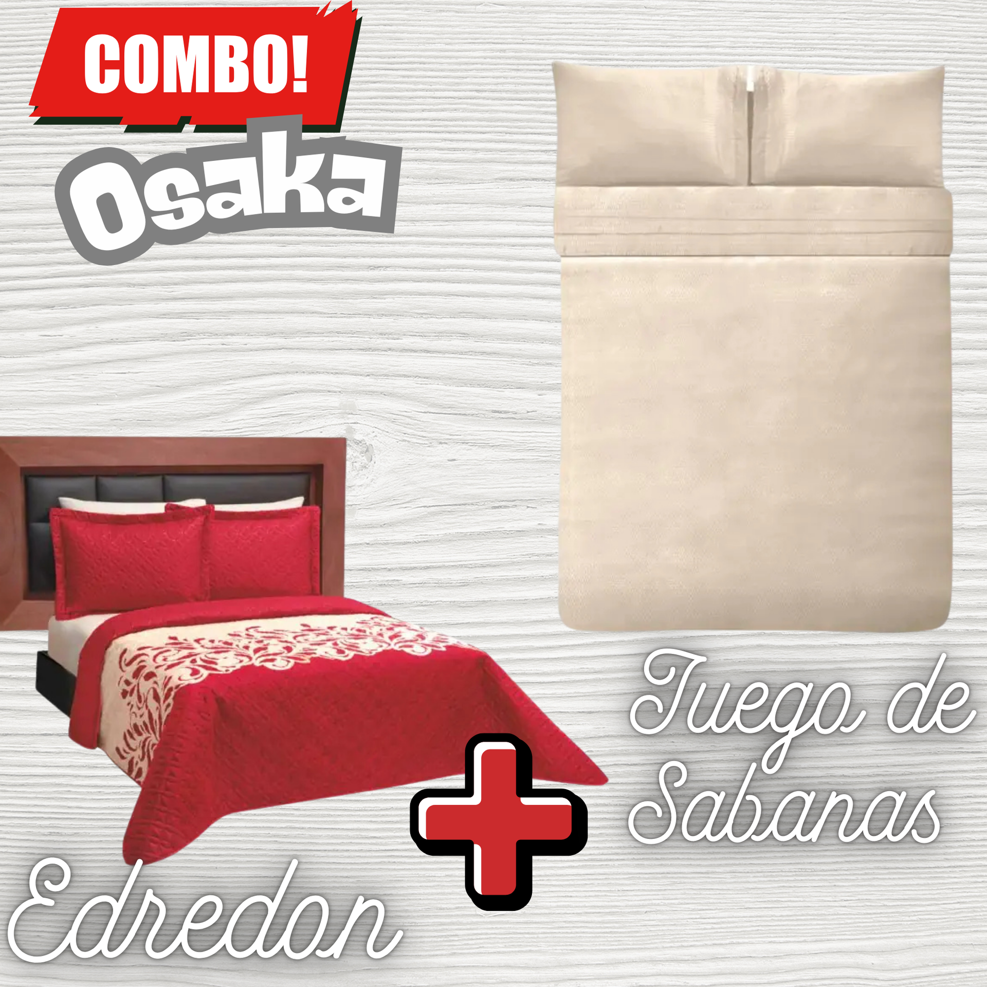 Edredón Ultrasónico Osaka con Sabanas.